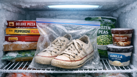 Trik, ki je navdušil splet: svoje teniske položite v zamrzovalnik, kar bo sledilo, vas bo povsem presenetilo