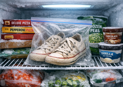 Trik, ki je navdušil splet: svoje teniske položite v zamrzovalnik, kar bo sledilo, vas bo povsem presenetilo