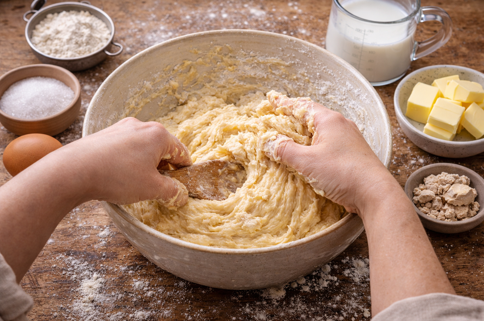 Zajtrk, ki ga obožujejo vsi: topi se v ustih, priprava pa je ekspresno hitra in otročje lahka (foto: Chat GPT)