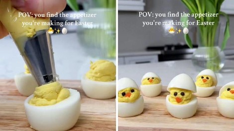 Preprost trik za "polnjena jajca": preizkusite ga in navdušite goste na velikonočnem zajtrku