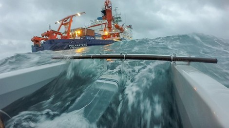 Polarstern ladja raziskovanje antarktika otok zemljevid senzacija presenecenje