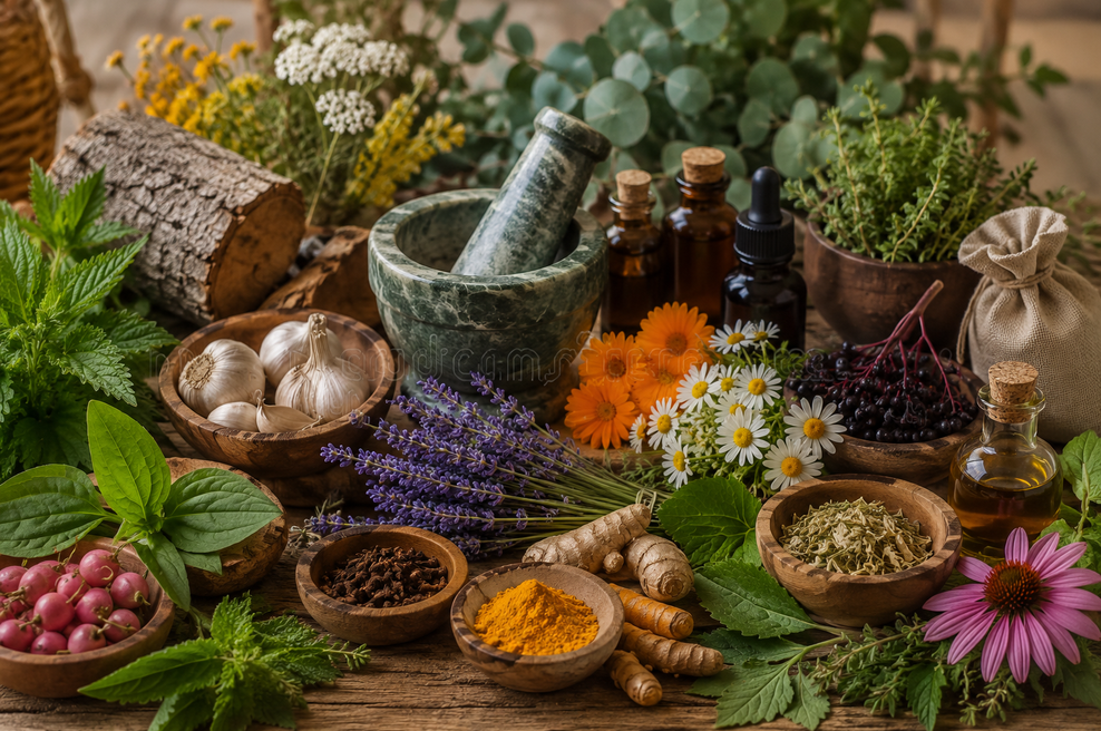 20 zelišč, ki so veljala za prava zdravila, še preden je obstajala farmacija (foto: ChatGPT, AI)